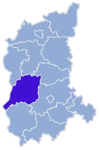 Localisation de Powiat de Krosno Odrzańskie