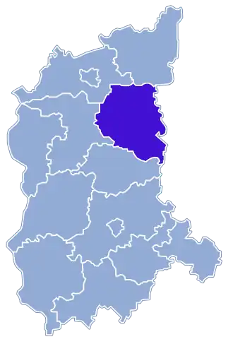 Localisation de Powiat de Międzyrzecz