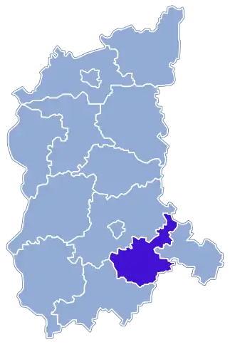 Localisation de Powiat de Nowa Sól