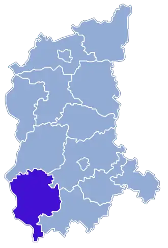 Localisation de Powiat de Żary