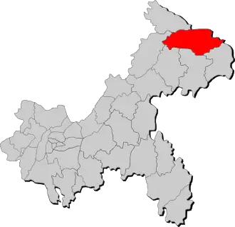 Localisation de Wūxī Xiàn