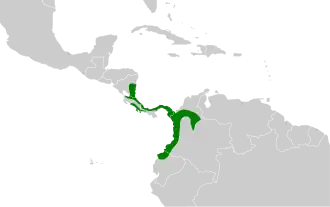 Description de l'image Xiphorhynchus lachrymosus map.svg.