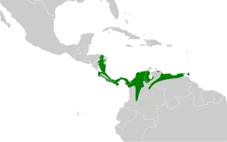 Description de l'image Xiphorhynchus susurrans map.svg.