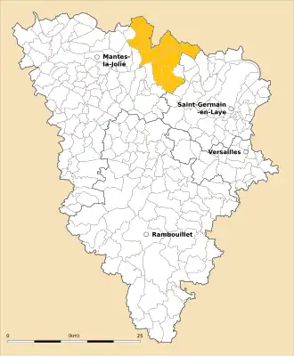 Localisation de Communauté d'agglomération Seine et Vexin