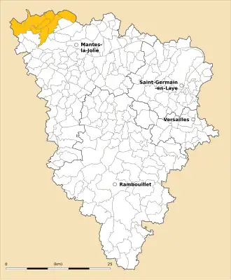 Localisation de Communauté de communes des Portes de l'Île-de-France