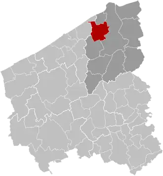 Localisation de Zuienkerke