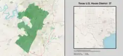 Description de l'image Texas_US_Congressional_District_37_(since_2021).tif.