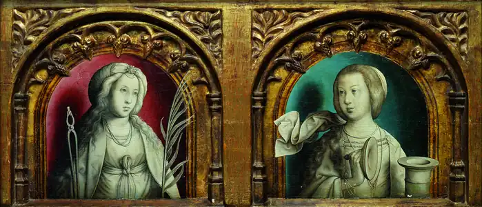 Sainte Apolonie et sainte Marie Madeleine