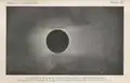 Couronne solaire lors d'une éclipse totale à Wadesboro (USA) le 28 mai 1900 par le professeur Samuel Pierpont Langley.