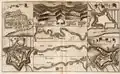 Page extraite du Schau-platz des Krieges de Lambert van den Bos (1620-1698) : Vue de Vollenhole vers 1675 (en haut à gauche). (Attention! Document très volumineux!)