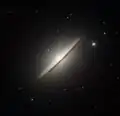 La galaxie du Sombrero par le télescope Danois.