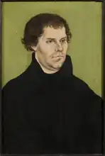 Martin Luther, 1527, par Lucas Cranach l'Ancien, Nationalmuseum, Stockholm