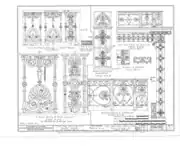 Modèles de grille en fonte.