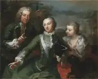 Carl Gustaf Tessin, Ulla Sparre af Sundby samt Brita Stina Sparre (Martin van Meytens) - Nationalmuseum