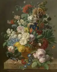 Fleurs dans un vase (s.d.), Musée royal des Beaux-Arts d'Anvers.