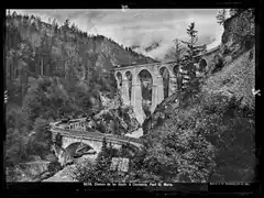Le viaduc en 1909.