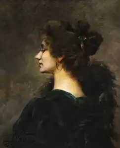 Portrait de Jeanne Tournay, huile, 1897, musée du Gévaudan, Mende.