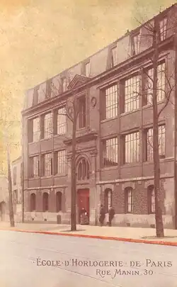 Description de l'image Ecole d'Horlogerie de Paris.tif.