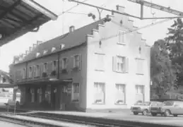 Bâtiment de la gare en 1978