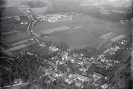 Le pénitencier (en haut au centre) en 1923