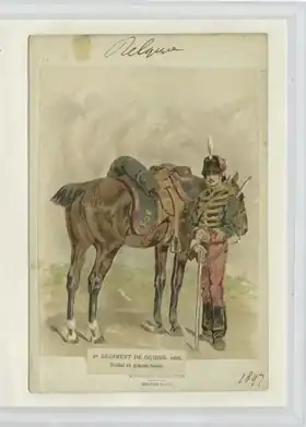 Image illustrative de l’article 1er régiment de guides