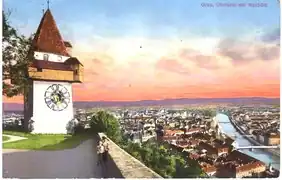 Graz, Uhrturm.