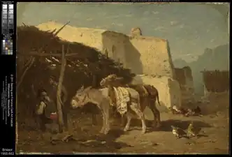 Ânes en Espagne, Williamstown, Clark Art Institute.