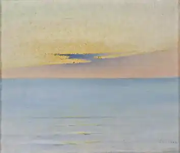 Coucher de soleil sur la mer (vers 1914), Stockholm, Nationalmuseum.