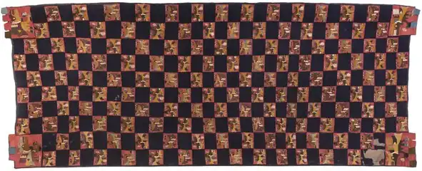 Textile Paracas avec motif de condor.