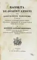 Raccolta di Osservazioni sulle assicurazioni marittime par Giuseppe Lazzaro Morpurgo, 1830. (Cliquer pour feuilleter)