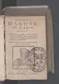 Philosophie d'amour de Juda Abravanel dit León Hebreo (Léon l'Hébreu), édition de 1595