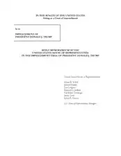 Réponse de la Chambre des représentants au mémorandum de Donald Trump.