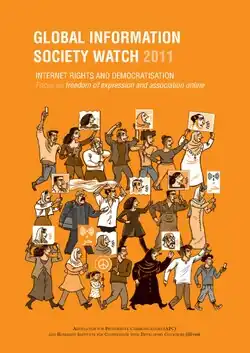 Dessin représentant plusieurs personnages marchant vers la droite, sur fond orange