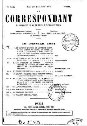 Image illustrative de l’article Le Correspondant (revue)