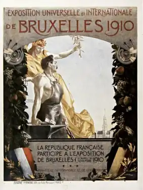 Affiche pour l'Exposition universelle de Bruxelles (1909).