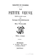 La Petite Veuve, 1884.