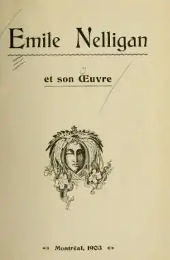 Page couverture intérieure de Émile Nelligan et son œuvre.