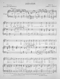 Première page de la partition.