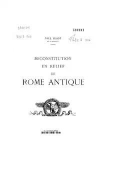 Photographie de la page de couverture d'un ouvrage.