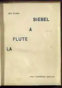 La Flûte à Siebel, 1891.